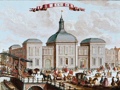 The Stock Exchange, Amsterdam, 1743 by Francois van Bleyswyck
